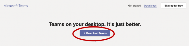 Download Teams